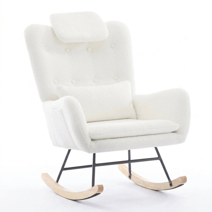 Rocking Chair Allaitement Ergonomique Tissu