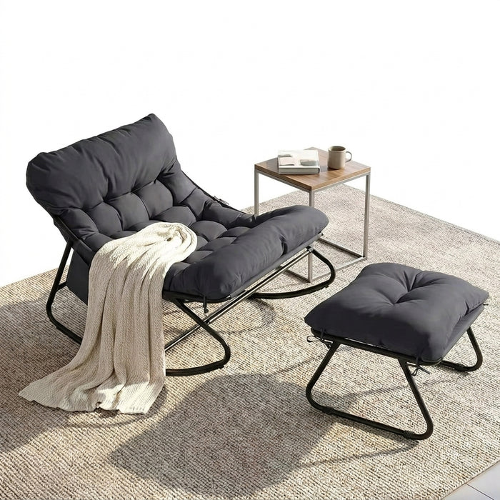 Rocking Chair Extérieur Coussin Imperméable Jardin