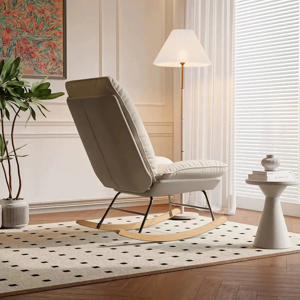 Rocking Chair Lin Bois de Hêtre Naturel — vue 3