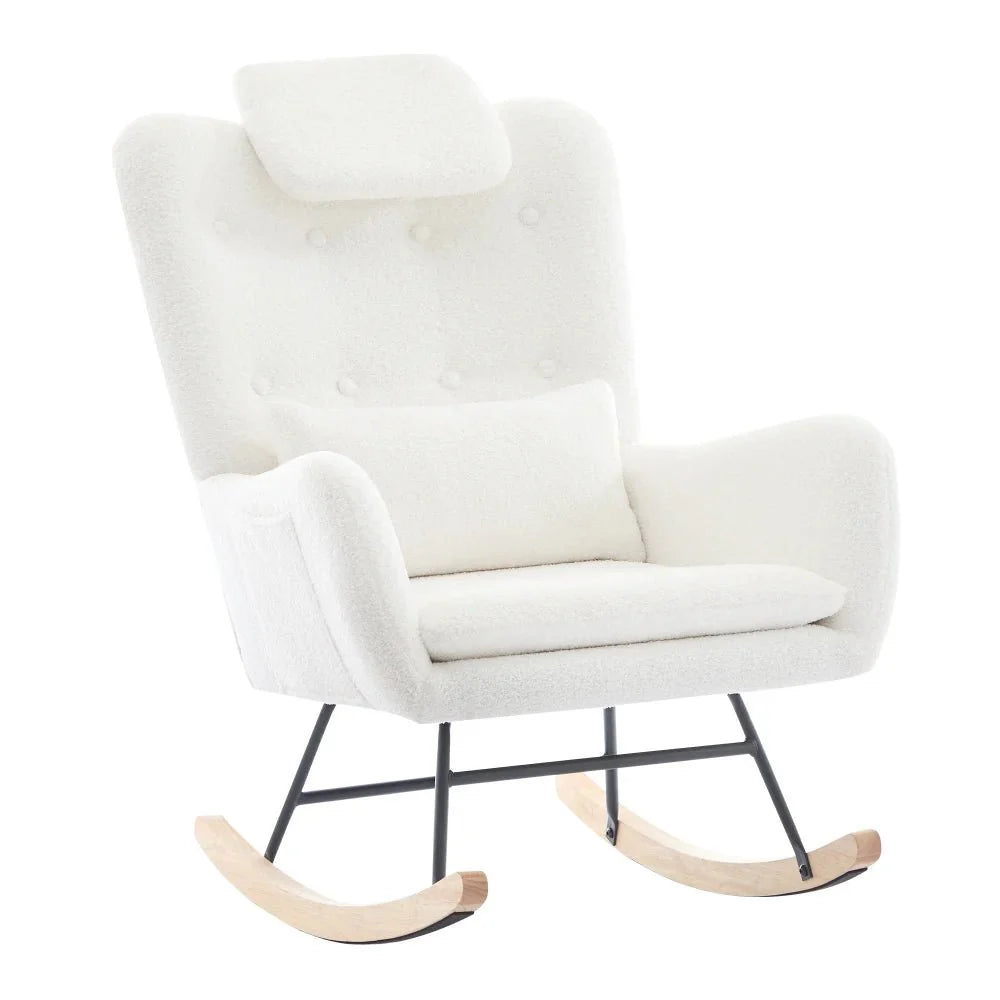Rocking Chair Allaitement Ergonomique Tissu