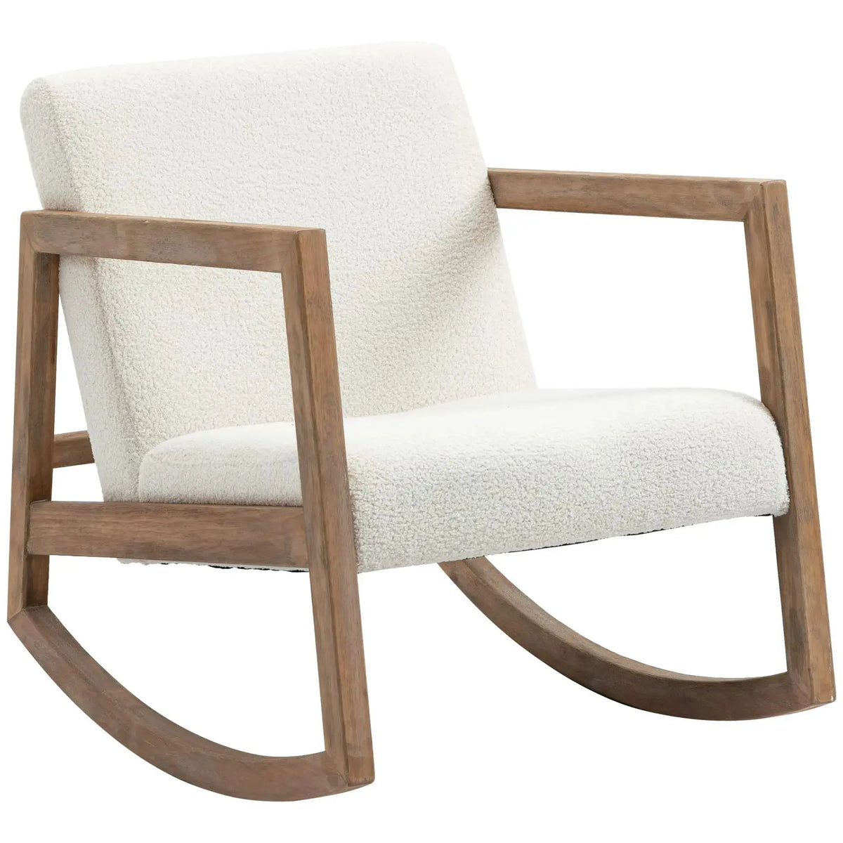 Rocking Chair Bouclette Style Nordique