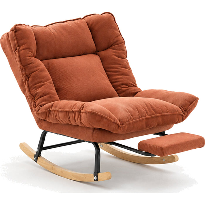 Fauteuil à bascule inclinable avec repose-pieds intégré