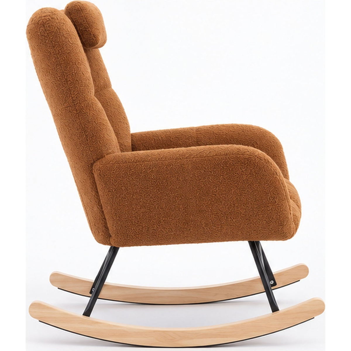 Fauteuil à bascule teddy avec appui-tête réglable — vue laterale