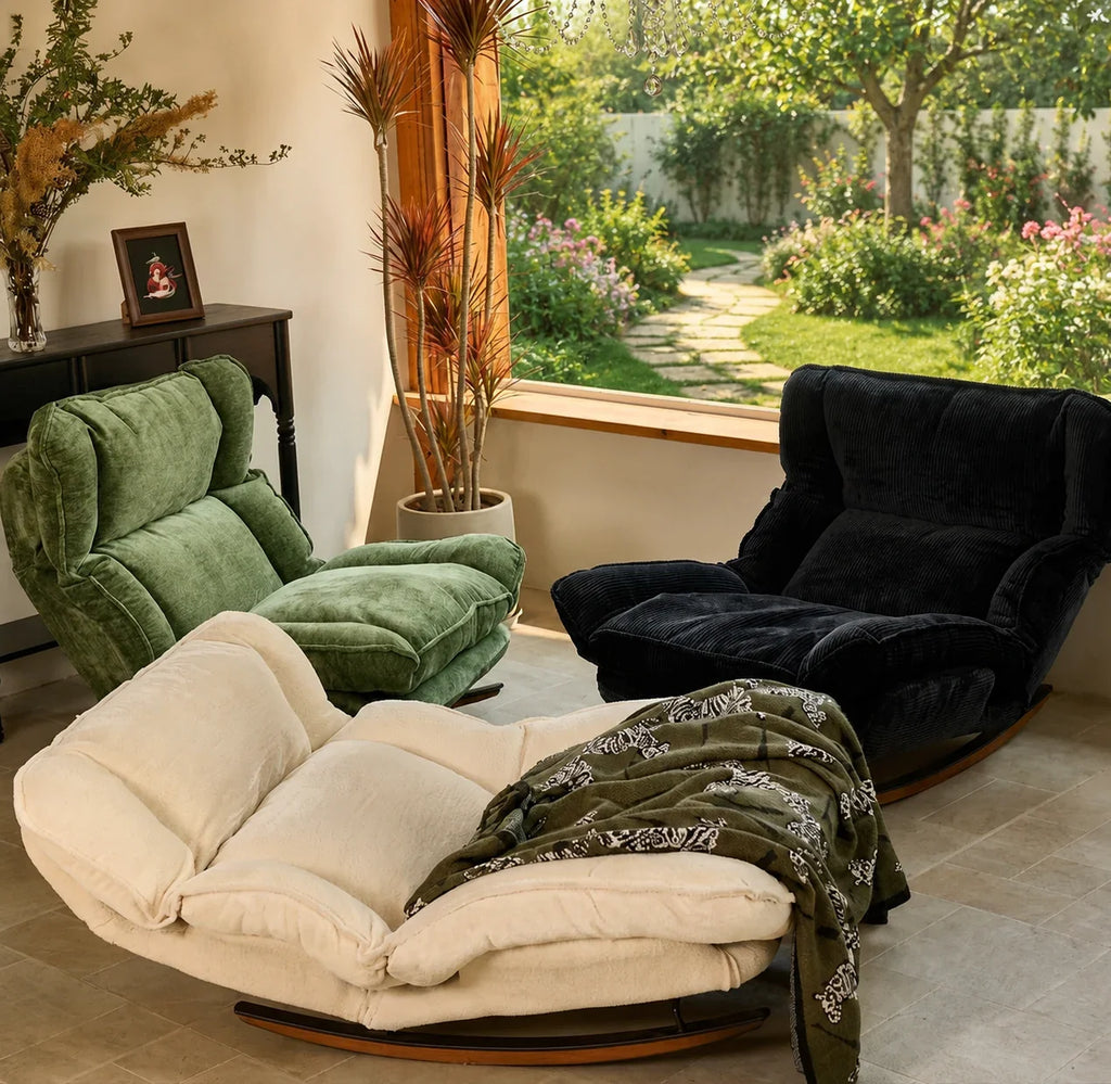 Rocking Chair Allaitement Inclinable Position Allongée — vue 2