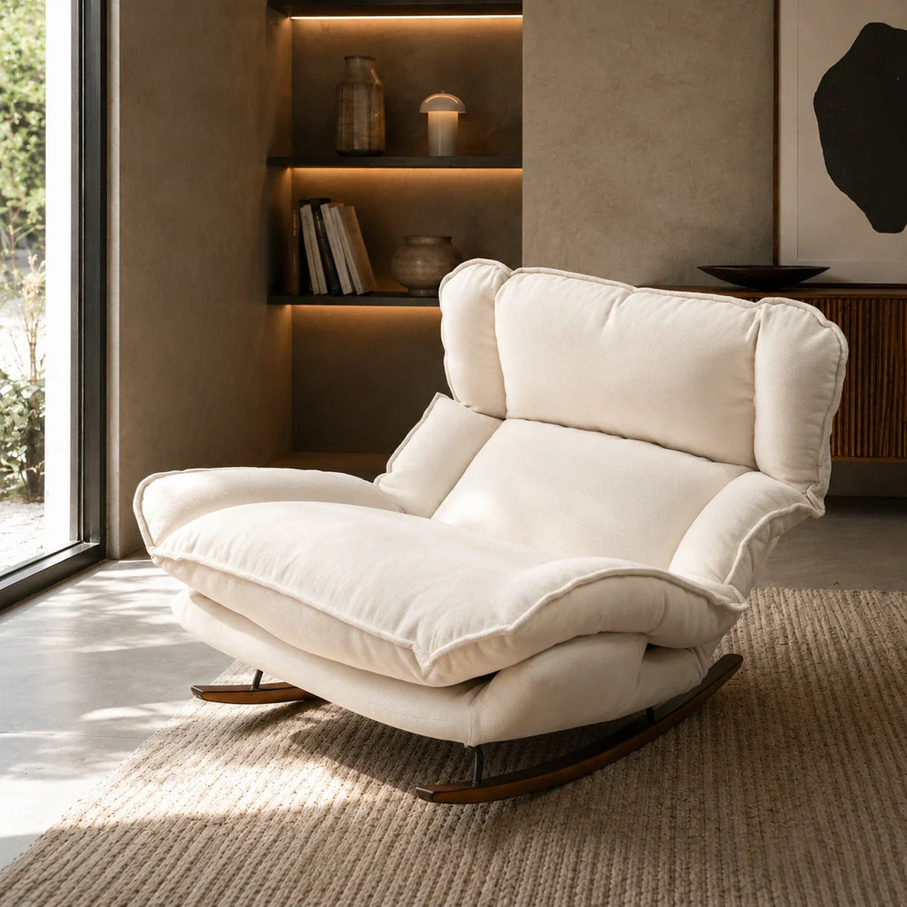 Rocking Chair Allaitement Inclinable Position Allongée — vue 5