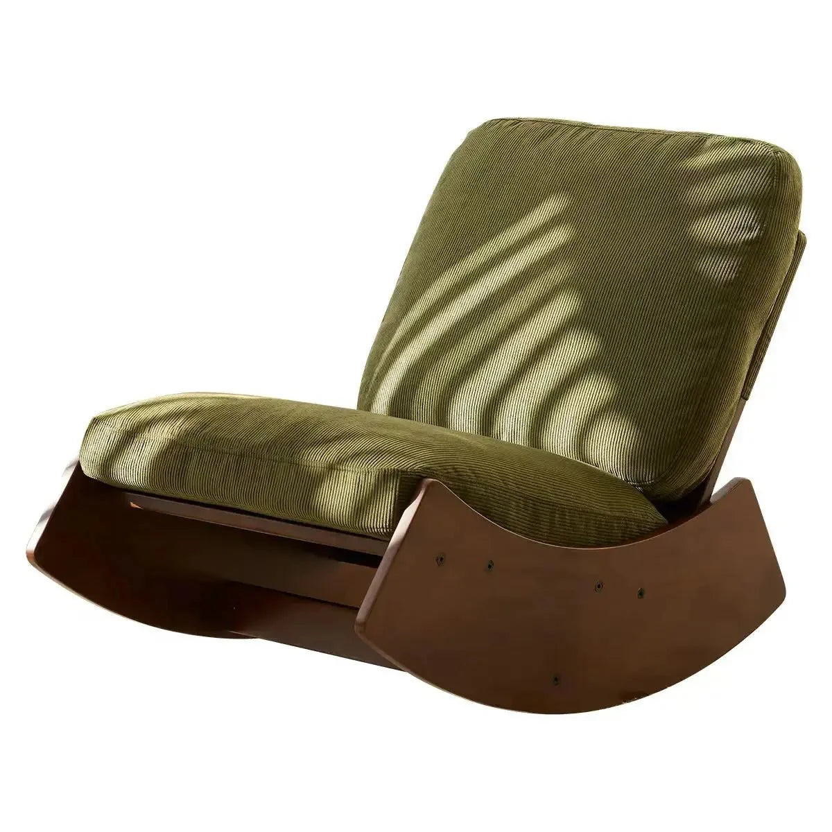 Rocking Chair Velours Rétro Design Salon